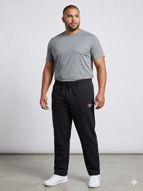 REEBOK Men’s Black Drawstring Sweatpants. Size XXL
